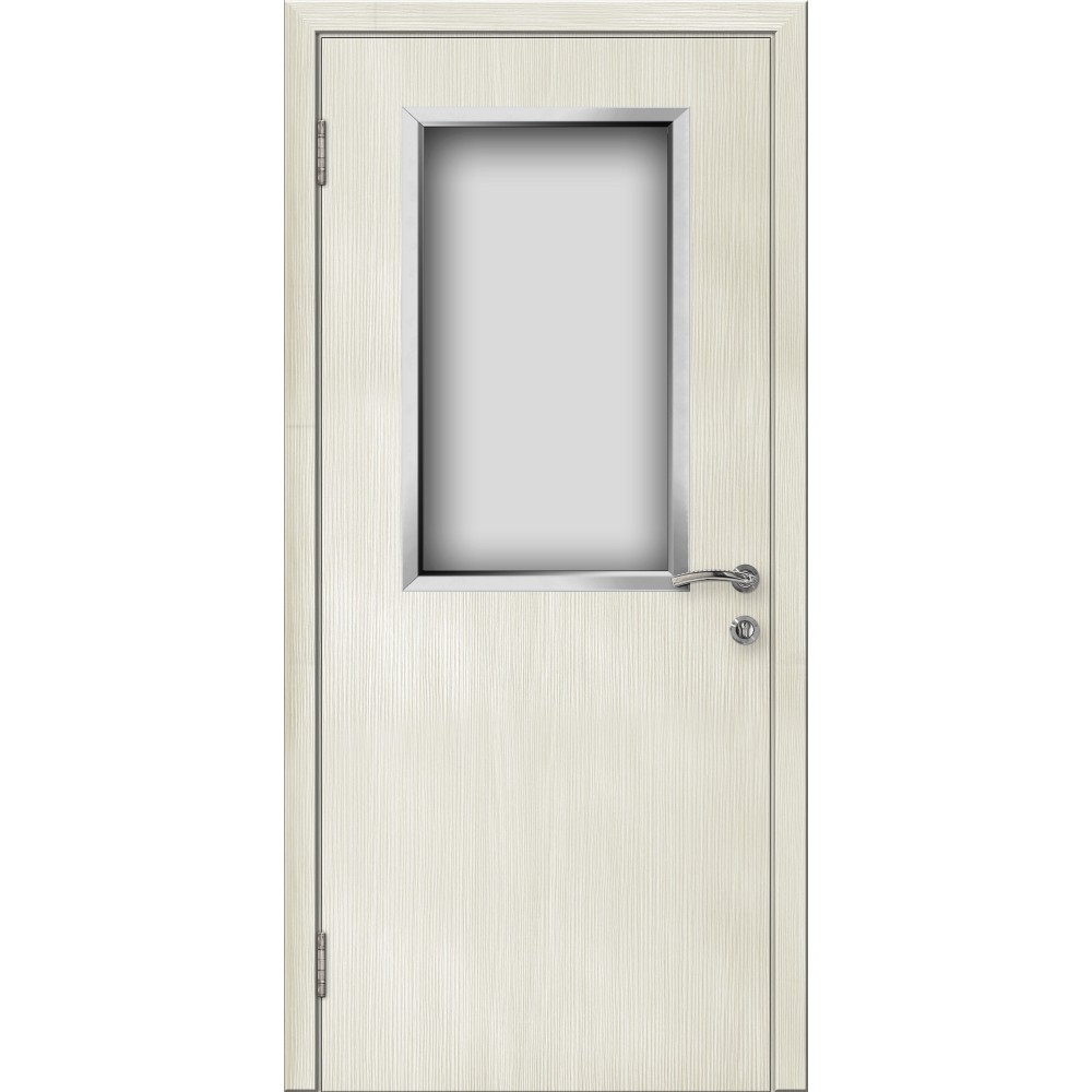 ДВЕРЬ КАПЕЛЬ КЛАССИК ПВХ ДО ГЛАДКАЯ Лиственница Беленая 3D