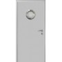 ДВЕРЬ КАПЕЛЬ КЛАССИК ПВХ ГЛАДКАЯ МОНОКОЛОР RAL7035 светло-серый с иллюминатором
