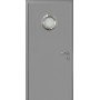 ДВЕРЬ КАПЕЛЬ КЛАССИК ПВХ ГЛАДКАЯ МОНОКОЛОР RAL7040 серый с иллюминатором