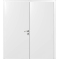 Двери Капель Classic ПВХ Белая двустворчатая