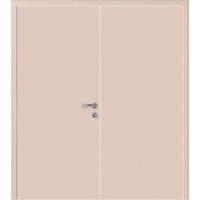 Двери Капель Classic ПВХ моноколор RAL9001 кремовый двустворчатая