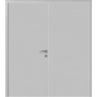 Двери Капель Classic ПВХ моноколор RAL7035 светло-серый двустворчатая
