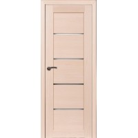 Двери Капель Connect СО4 стекло, алюминиевый молдинг экошпон Лиственница Беленая