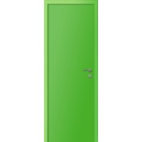 Двери Капель Multicolor ПВХ ДГ эмаль RAL 6018 зелёный