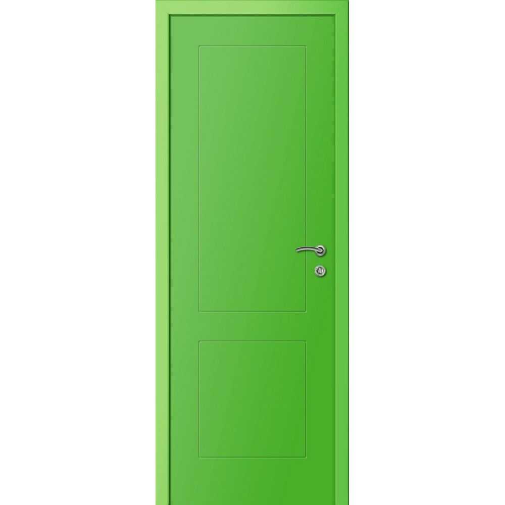 ДВЕРЬ КАПЕЛЬ МУЛЬТИКОЛОР ПВХ Ф2К RAL6018 зелёный