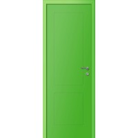 Двери Капель Multicolor ПВХ Ф2К эмаль RAL6018 зелёный