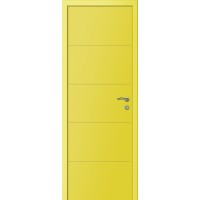 Двери Капель Multicolor ПВХ Ф4Г эмаль RAL1018 желтый