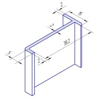 Нащельник алюминиевый (2,0м), RAL9016 белый