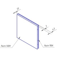 Добор на HDF 150*5мм (2,07м), для F наличника, белый